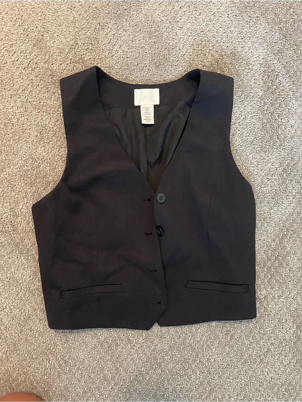 H&M Black Women's Tailored Vest